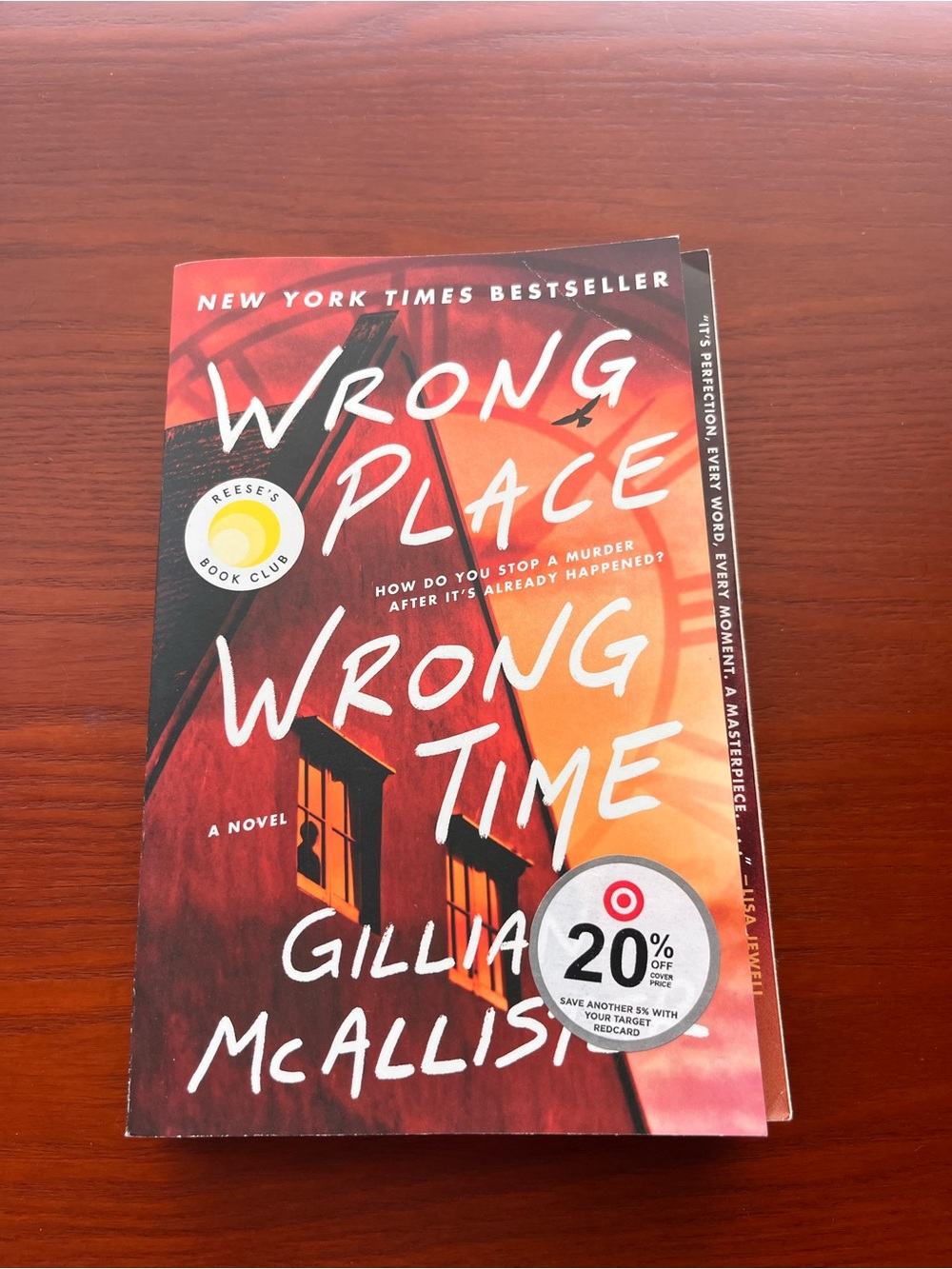 Wrong Place Wrong Time Paperback Novel - Red & Orange Cover